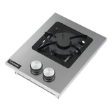 Cooktop Embutir Fogão Industrial Gás 1 Boca Dupla Aço Inox Cor Prateado