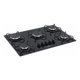 Cooktop Esmaltec 5 Bocas Tripla Chama Gourmet Preto Bivolt