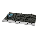 Cooktop Fischer 5q Platinium Gás 5 Bocas Mesa Vidro Bivolt