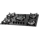 Cooktop Suggar 5b Esmaltado Tripla Chama Fg5305 Avp Preto