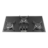 Cooktop Win 3 Bocas De Embutir Preto Acend Automático Biv 