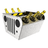 Cooler Balde De Gelo Para Cerveja Bloco Motor V6 Em Aço Inox