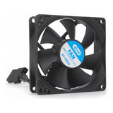 Cooler Fan 80 X 80mm Ventoinha Gabinete Cpu Silencioso 12v Led Sem Led