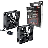 Cooler Fan 80mm C3tech 2200rpm Ventoinha Para Gabinete 8cm Preto Sem LED Conector Molex - 3 Pinos Placa Mãe-motherboard- Ventilador Air Cooler 12V Rolamento FDB Silencioso Modelo F7-50bk C3T -2-