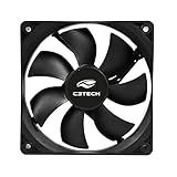 Cooler Fan C3Tech F7 MB10BK Storm 8cm Preto Rolamento FDB 12v 2200RPM