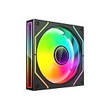 Cooler Fan C3Tech Gaming F9 L300BKRGB 12CM Preto Com Efeito De Espelho Infinito Nas Laterais E No Centro Iluminação LED RGB Pode Instalar Dois Ou Mais Coolers Sem Espaço Inutilizado Entre Eles