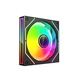 Cooler Fan C3Tech Gaming F9 L310BKRGB 12CM Preto Iluminação LED ARGB E Conector ARGB 6 Pinos Com Efeito De Espelho Infinito Nas Laterais E No Centro Pode Instalar Dois Ou Mais Coolers Sem Espaço