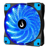 Cooler Fan Led 120mm 12cm Gamer Ventoinha Rise Mode Led Azul