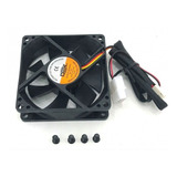 Cooler Fan Preto 80x80x25 8cm 80mm Ventoinha Gabinete Dx 8c