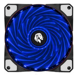 Cooler Fan Ventoinha Gabinete Cpu Pc Gamer 12v 12cm Com Iluminação Led Azul Fc1300 Hayom