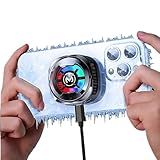 Cooler Magnético Para Celular Para Jogos Ventilador De Radiador RGB Portátil Com Clipe ímã Forte Integrado Para IPhone E Android Ideal Para Jogos Vlogging E Transmissão Ao Vivo Compatível Com