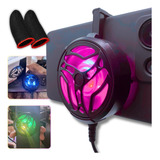 Cooler Para Celular Gamer 6 500 Rpm Led Luvinha De Dedo