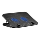 Cooler Para Notebook Duplo Fan Com Led Azul Multilaser Ac362