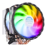 Cooler Processador Duplo Fan 120mm Led Rgb Intel E Amd 120w