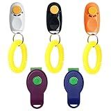 Coolrunner 5 Peças De 5 Cores Universais Para Adestramento De Cães De Estimação Clique Para Treinamento De Cães Clik R Clique De Cachorro De Cores Sortidas Para Treinamento De Cães De Estimação E Auxílio De Obediência Padrão B 