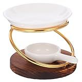 COOPHYA Lâmpada Aroma Fogão Cerâmico Tealight Castiçal Queimador De Cera Queimador De Óleo Tealight Aquecedor De Fragrância Cerâmica Queimador Tealight Difusor De Aroma De Incenso Aquecedor De Cera