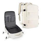 Coowoz Mochila De Viagem Grande Para Mulheres E Homens Mochila De Mão Mochila De Caminhada Impermeável Para Esportes Ao Ar Livre Off White Large Mochilas De Viagem
