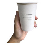 Copo 180 Ml Em Papel Personalizado Pacote Com 200 Unidades Cor Branco