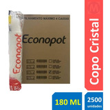 Copo Água Suco Café Descartável Entrega Rápida 180ml 2500und