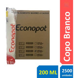Copo Água Suco Café Descartável Entrega Rápida 200ml 2500und