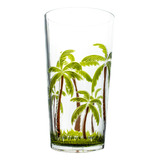 Copo Alto Ribeiro E Pavani Acrílico Palm Tree Verde 650 Ml 