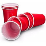 Copo Americano 300ml Red E Blue Cup Beer Pong 25 Unid