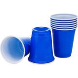 Copo Americano 400ml Azul Blue Cup Beer Pong 25 Unid