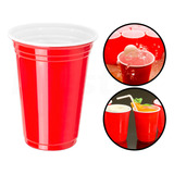 Copo Americano 400ml Vermelho Red Cup Beer Pong 25 Und