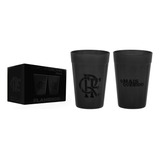 Copo Americano Prime Flamengo Preto 190 Ml Luva Com 2 Unid