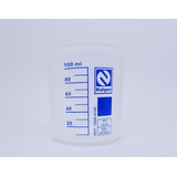 Copo Becker Plástico Com Capacidade 100 Ml Graduado