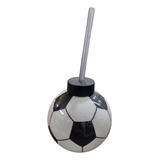 Copo C Canudo Lembrancinha Futebol 450 Ml Kit C 16 Unid