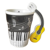 Copo Caneca Amassado Musical Com Violão Na Alça Músicos