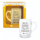 Copo Caneca Vidro Larger Chopp Bear Frase Tem Cerveja