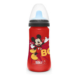 Copo Colors Bico De Silicone Disney Mickey Vermelho Lillo