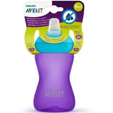 Copo Com Bico Macio My Grippy Avent Philips Roxo azul 300ml