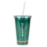 Copo Com Canudo Miami Dolphins 480ml Nfl