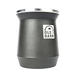 Copo Cuia Térmica Parede Dupla De Alumínio Tereré Chimarrão 300ml Old Barn Cor Grafite