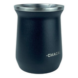 Copo Cuia Térmico Inox Tereré Chimarrão Chacal Verde 236ml Cor Preto Liso
