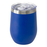Copo Cuias Térmicas 350ml Com Tampa Anti Vazamento Cor Azul Bic Liso