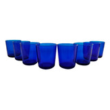 Copo De Acrílico 200ml Kit Com 8 Unidades Azul