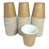 Copo De Papel 100ml Kraft 200un Térmico Biodegradável Café