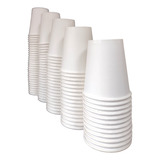 Copo De Papel 180ml Descartável 100un Branco Quente Gelado