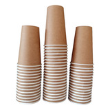 Copo De Papel 300ml 50un Kraft Térmico Água Chopp Suco Refri