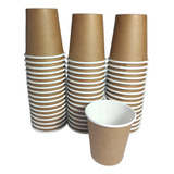 Copo De Papel Kraft 60ml 200un Descartável Térmico Ecológico