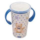 Copo De Transição Infantil Antivazamento Bebê Copo Magic 360 Cor Azul Urso Nome Do Desenho Bichinhos