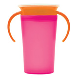 Copo De Treinamento 360 Com Alça 260ml Rosa Buba