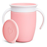 Copo De Treinamento Com Tampa Rosa 207ml Munchkin Liso