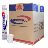 Copo Descartável 180ml 2500un Branco Água Refrigerante