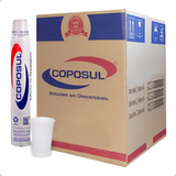 Copo Descartável 200ml 2500un Branco Água Refrigerante