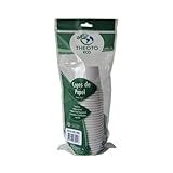 Copo Descartável Branco De Papel Biodegradável 100ml 25 Unidades